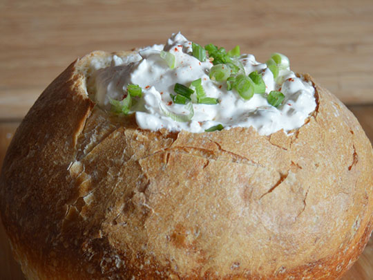 herbed cheese dip country bread