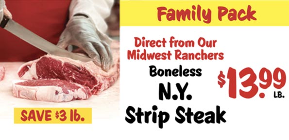 Boneless NY Strip Steaks