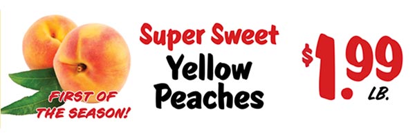 Super Sweet Yellow Peaches
