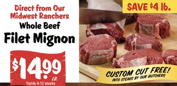Whole Beef Filet Mignon