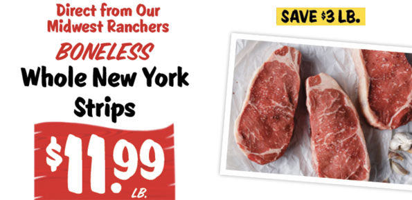 Whole NY Strips