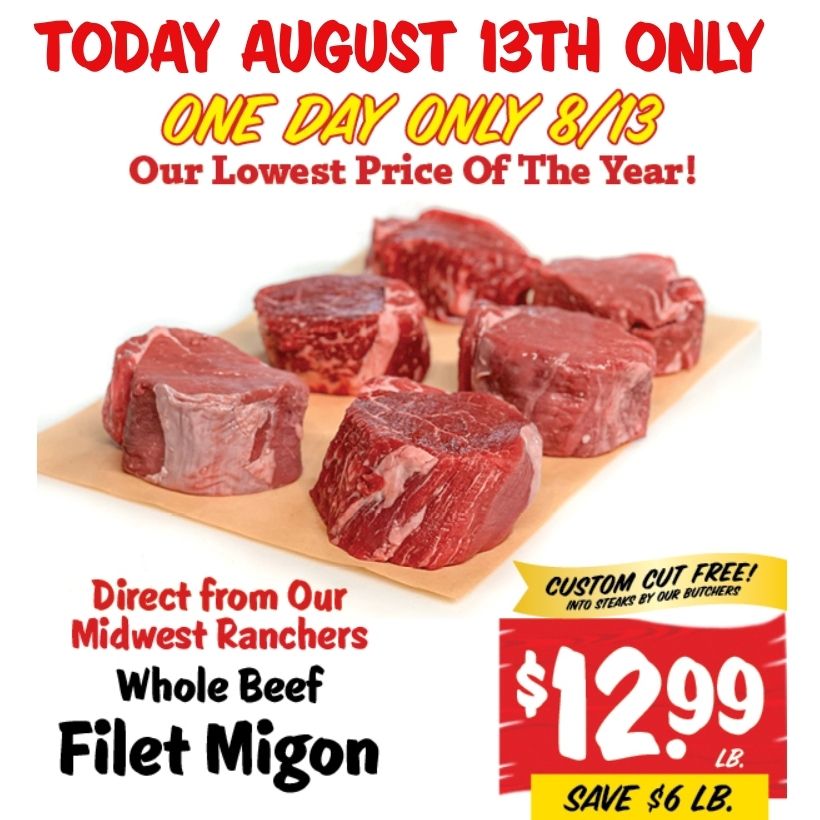 Filet Mignon Day Website Hero Today Only - Filet Mignon Day